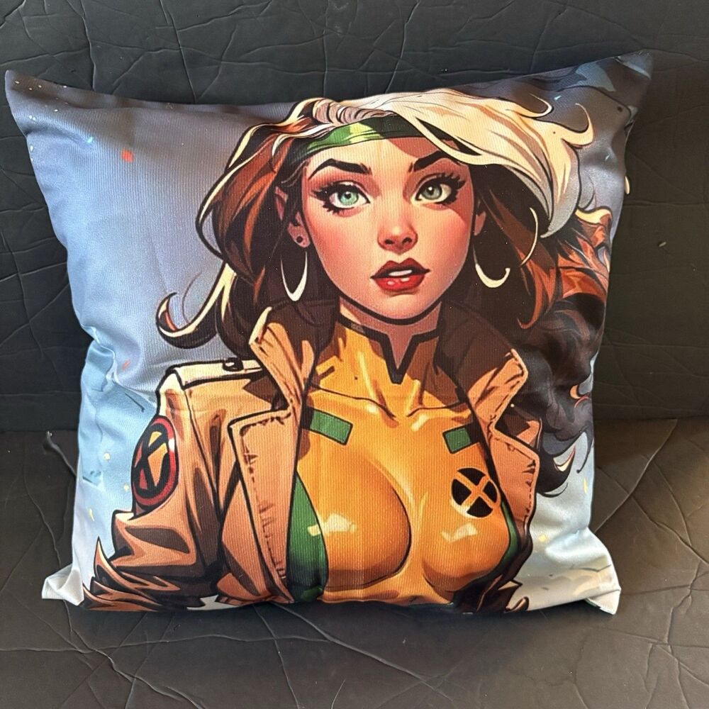 X-Men ROGUE 18x18 Pillowcase Full Color Double Sided - Pillowcase Only